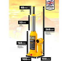 Бутылочный домкрат JCB 2 т, с клапаном, TH90204(58021) JCB-TH90204(58021)