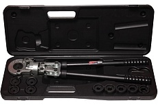 Механические обжимные клещи для кабелей Forcekraft сечение 16-240 мм2, адаптеры 16, 25, 35, 50, 70, 95, 120, 150, 185, 240 мм, в кейсе FK-YJ240(27810)