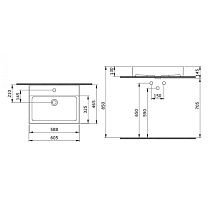 Раковина Bocchi Milano 1376-001-0126 60.5 см