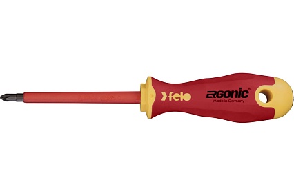Диэлектрическая крестовая отвертка Felo Ergonic PZ 2X100 41520390