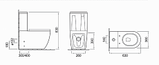 Унитаз компакт Cerutti Sella CT7790 безободковый, с микролифтом