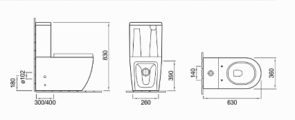 Унитаз компакт Cerutti Sella CT7790 безободковый, с микролифтом