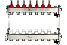Коллектор нерж. Wester MUFS 1&quot;-3/4 в сборе с расходомерами на 7 выходов 0-32-1510