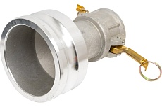 Камлок соединение типа DА (переходник розетка 2&quot; х ниппель 4&quot;; алюминий) TITAN LOCK TL2040DAAL