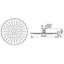 Верхний душ Ideal Standard IdealRain B9443AA