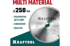 Диск пильный по алюминию Multi material 250x32 мм, 80Т Kraftool 36953-250-32