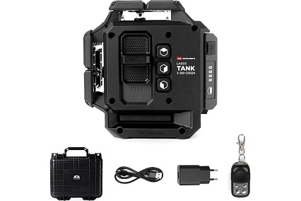 Профессиональный лазерный уровень ADA LaserTANK 3-360 GREEN basic edition А00633