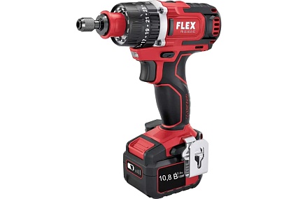 Двухскоростная аккумуляторная ударная дрель-шуруповерт Flex PD 2G 10.8 EC/2.5 Set 501484