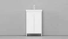 Мебель для ванной Velvex Klaufs 50 см напольная, белый глянец