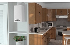 Настенный двухконтурный традиционный газовый котел Ariston CARES X 24 CF NG 3300888
