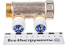 Распределительный коллектор STOUT 1, 2 отвода 3/4ЕК SMB 6851 013402 RG008S37S7JS9T