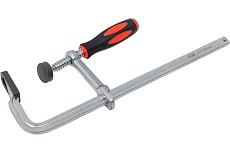 Кованая струбцина WOODWORK F-тип, 300x80 мм, c винтовой рукояткой HFC-3080