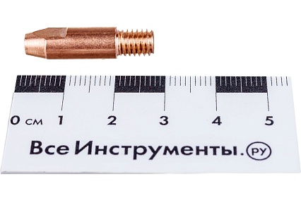 Наконечник E-Cu (10 шт; M6; 28 мм; 1.2 мм) Atlasweld ATL0004-121