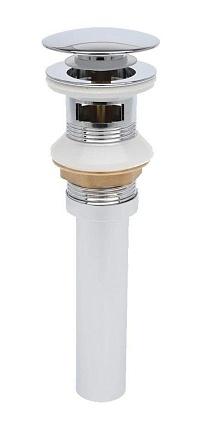 Донный клапан AQUAme AQM7001-1 с переливом, хром