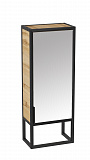 Шкаф пенал 1MarKa Grunge Loft 35 см напольный, с зеркалом, дуб вотан