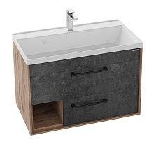 Мебель для ванной Grossman Реал 80 см веллингтон/бетон