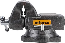 Поворотные слесарные тиски Inforce 140 мм 05-23-10