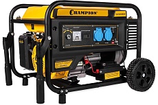 Генератор Champion GG3200EW (3,2/3,5кВт OHV 7,5лс 15л 48кг эл.старт колеса)