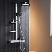 Душевая стойка Black&White Gravity GH-9005C термостат, хром
