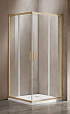 Душевой уголок Vincea Garda VSS-1G1212CLG 120x120 брашированное золото, прозрачный