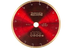 Диск алмазный сплошная кромка с микропазом G/L J-slot по граниту 230D-1.6T-7.5W-22.2/25.4 Messer 01-24-230