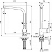 Смеситель для кухни Ideal Standard Ceraline BC174XG черный матовый