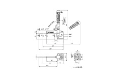 Прижим вертикальный KUKAMET с привариваемым винтом 211-3-D-C3