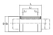 Линейный подшипник TECHNIX LM6UU