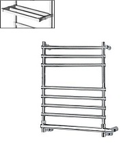 Полотенцесушитель электрический Margaroli Sole 564-8 с полкой хром 5644708CRPB