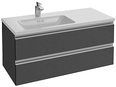 Тумба с раковиной Jacob Delafon Vox 100 см L серый антрацит