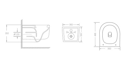 Подвесной унитаз Vincea Tornado Evo VT1-64ST белый