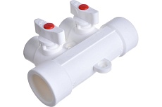 Коллектор с шаровыми кранами Lammin PPR ВР 32х1/2х2 Lm31082215032