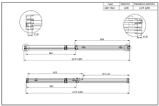 Душевая дверь Cezares DUET SOFT-M-BF-1-120-C-Cr 120x195 прозрачная, хром