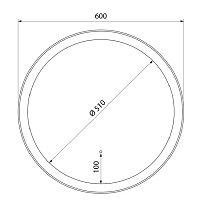 Зеркало Iddis Esper 60x60 см с подсветкой ESP600Ri98