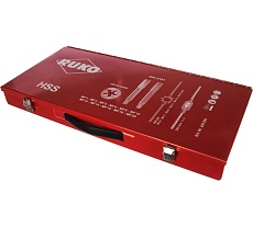 Резьбонарезной набор MF3-MF20 HSS метчики+плашки+воротки, 43шт RUKO 245041