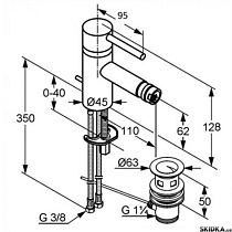 Смеситель для биде Kludi D-Tail 385330590