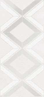 Декор Cersanit Alrami серые ромбы 20х44 см, A15915