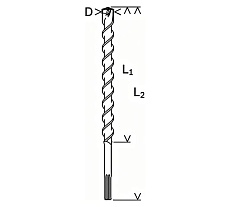 Бур SDS-max (35x1200х1320 мм; Speed X) Bosch 2.608.586.799