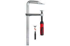 Цельнометаллическая струбцина BESSEY 400/120, усилие 6 кН, c 2-компонентной рукояткой BE-GZ40-2K