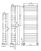 Полотенцесушитель водяной Margaroli Sole 470-464-11 с полкой, старая бронза 4644711OBP