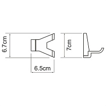 Крючок WasserKRAFT Lopau K-6023D двойной