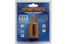 Коронка алмазная по керамограниту (40 мм) Практика 035-103