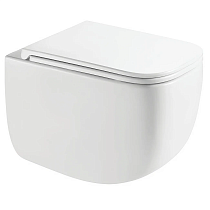 Подвесной унитаз AQUAme AQM2016PRO безободковый, cмыв Tornado Quiet, с сиденьем микролифт