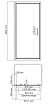 Душевая дверь WasserKRAFT Salm 27I12 100x200