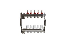 Коллекторная группа VRT 1&quot;х3/4&quot;, евроконус, 5 выходов, c расходомерами 530144