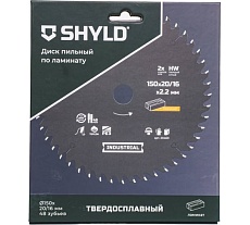 Пильный диск SHYLD по ламинату твердосплавный 150x20/16 мм, 48 зубьев 6692493