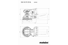 Аккумуляторная эксцентриковая шлифмашина Metabo SXA 18 LTX 125 BL 600146850