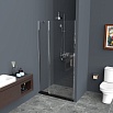 Душевая дверь BelBagno Uno 90x190 UNO-B-12-30+60-C-Cr прозрачная