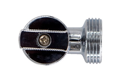 Шаровой угловой кран для бытовых приборов СТМ 1/2х3/4", ш/ш, c отражателем бабочка, хром CAMV1234