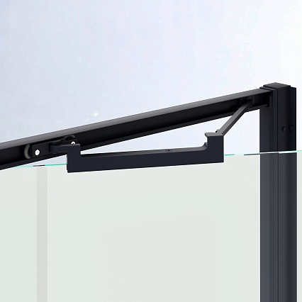 Душевой уголок RGW Stilvol SV-145B (SV-05B + Z-050-2B) 100x70 прозрачное, черный 703214507-14